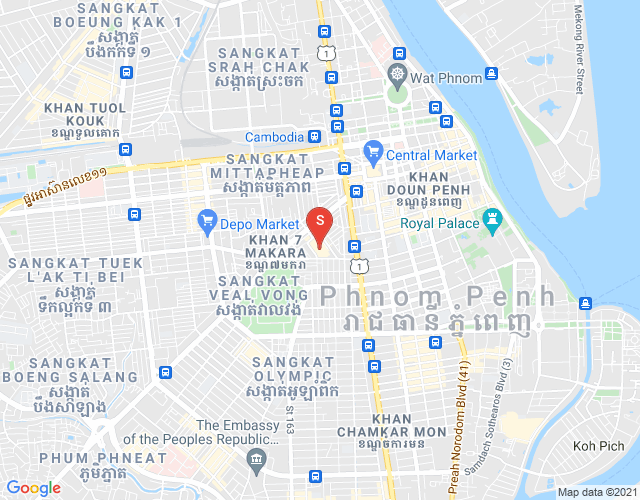 Mapa: Properties Dabest, Veal Vong, 7 Makara, Phnom Penh