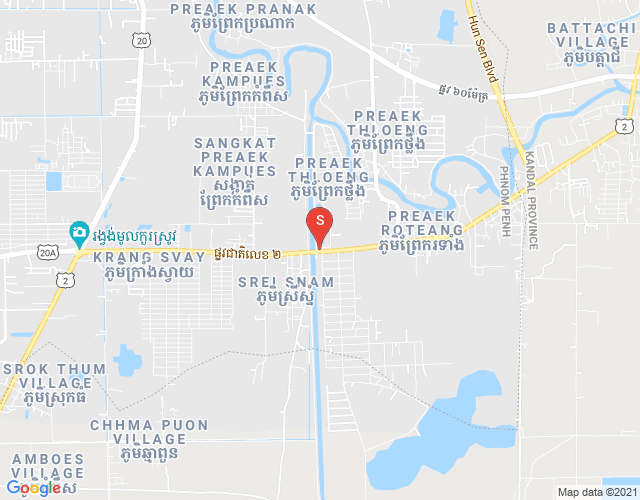 Mapa: Preaek Kampues, Dangkao, Phnom Penh