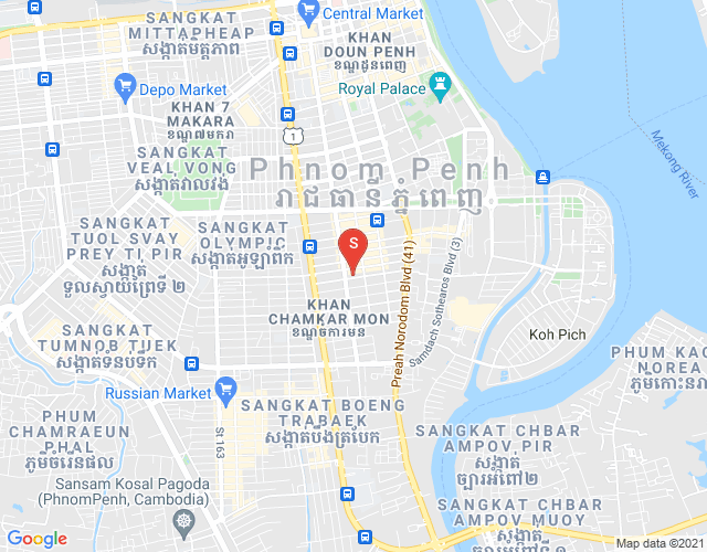 Map of BKK 1, Boeng Keng Kang, Phnom Penh