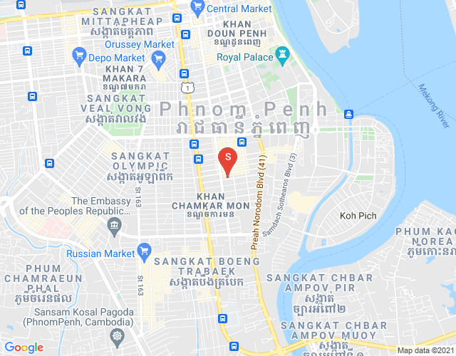 Mapa: BKK 1, Boeng Keng Kang, Phnom Penh