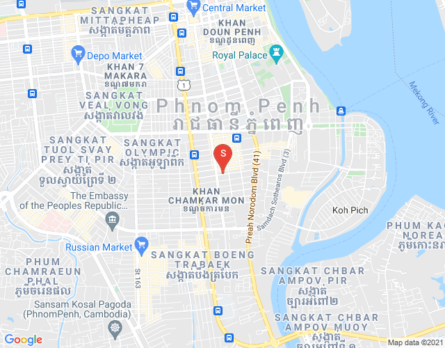 Map of BKK 1, Boeng Keng Kang, Phnom Penh