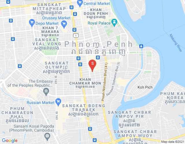 Mapa: BKK 1, Boeng Keng Kang, Phnom Penh
