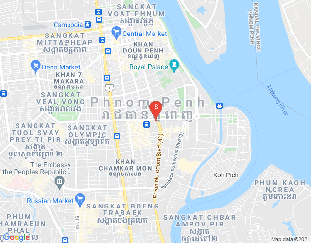 Dabest Properties, 만경강1부구(BKK1), 벙껭깡, 프놈펜 지도