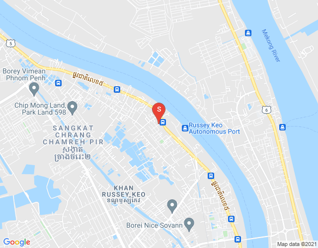 Карта Properties Dabest, Тюль Сангхае 1, Руссей Кео, Пномпень