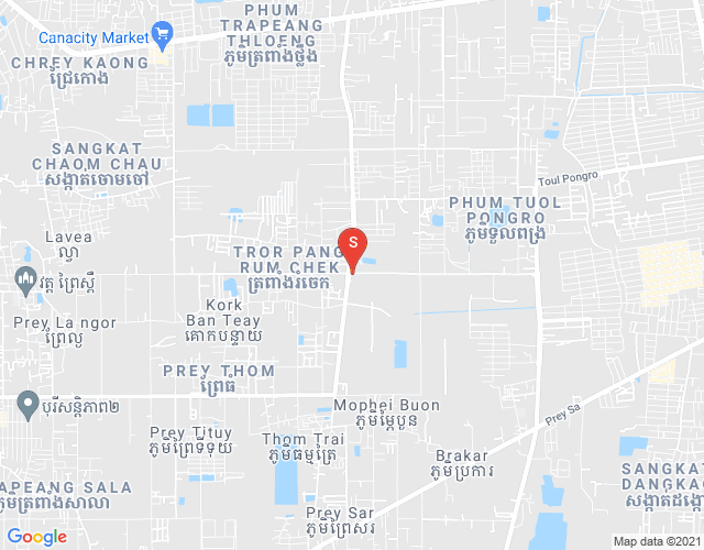 Mapa: Chaom Chau 1, Por Sen Chey, Phnom Penh