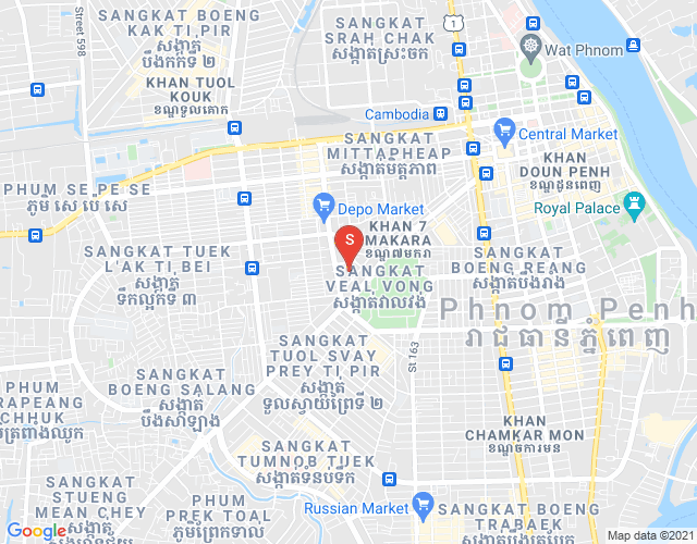 Mapa: 213, Veal Vong, 7 Makara, Phnom Penh