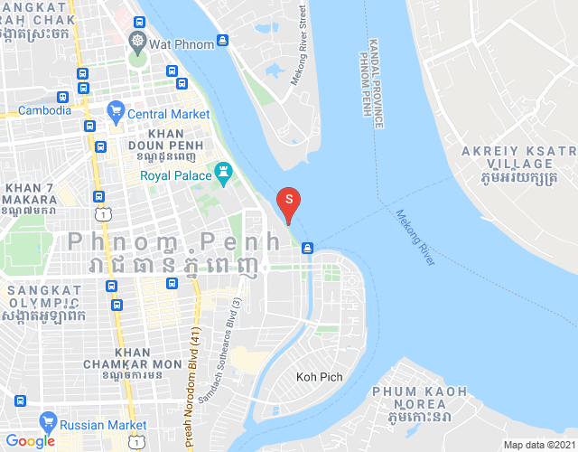 Map of Chakto Mukh, Daun Penh, Phnom Penh