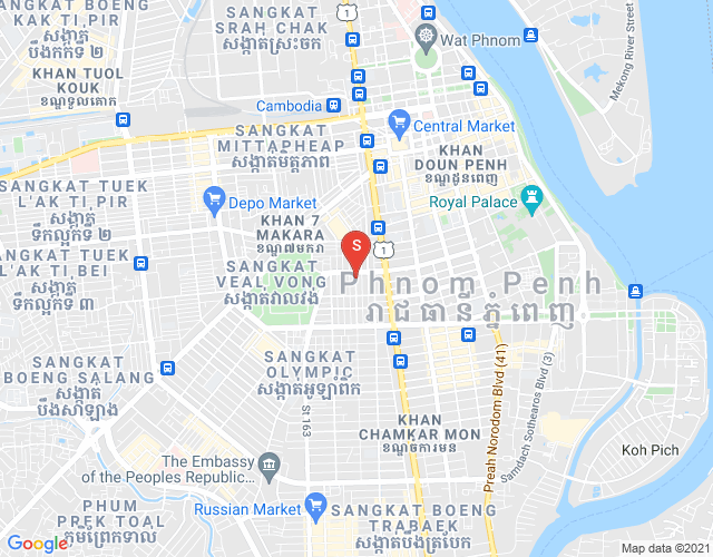 Mapa: Boeung Prolit, 7 Makara, Phnom Penh