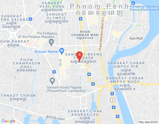 万景岗1分区（BKK1), 波哥堪, 金边地图
