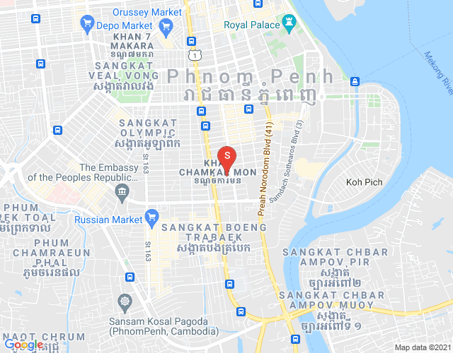 Map of BKK 2, Boeng Keng Kang, Phnom Penh