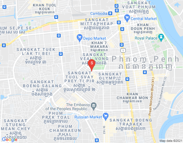 Map of Toul Svay Prey 1, Boeng Keng Kang, Phnom Penh