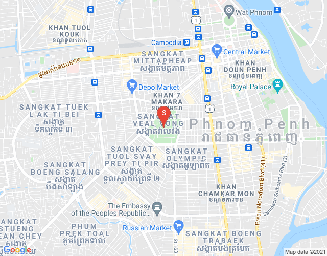แผนที่ Dabest  Properties, เวียลวง, เจ็ดมกรา, พนมเปญ