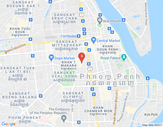 乌亚西1分区, 马卡拉区, 金边地图