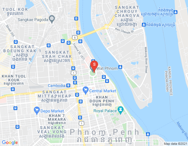 Mapa: Properties Dabest, Wat Phnom, Daun Penh, Phnom Penh