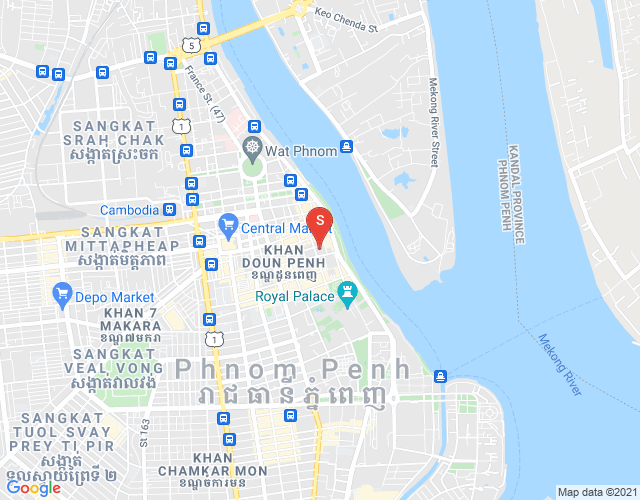 Map of Phsar Kandal I, Daun Penh, Phnom Penh