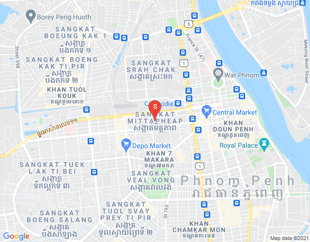 Map of Veal Vong, 7 Makara, Phnom Penh