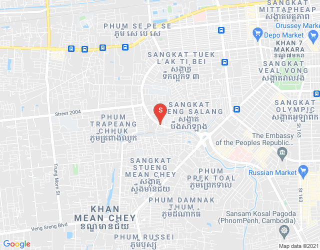 Mapa: Tuek Thla, Sen Sok, Phnom Penh