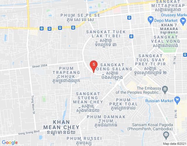 Tuek Thla屯, 森速区, 金边地图