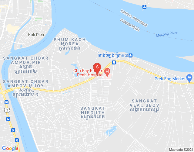 Map of Nirouth, Chbar Ampov, Phnom Penh