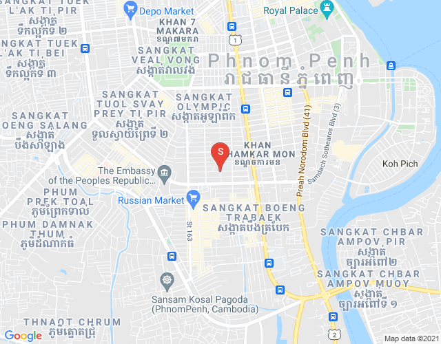Map of BKK 3, Boeng Keng Kang, Phnom Penh