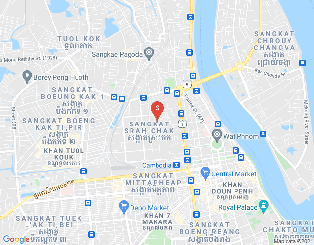 斯拉甲, 隆边区, 金边地图