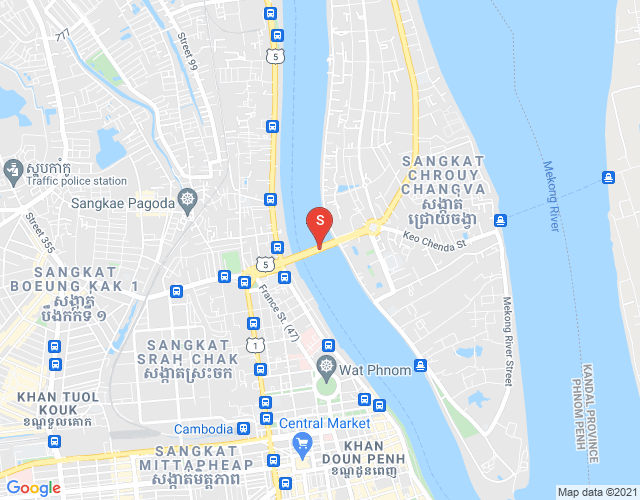 Carte de Chroy Changvar, Phnom Penh