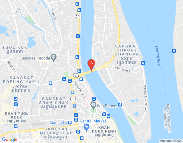 水净华区, 金边地图