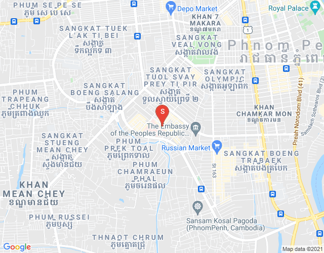 Mapa: Tumnob Tuek, Boeng Keng Kang, Phnom Penh