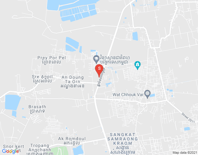Mapa: Samraong Kraom, Por Sen Chey, Phnom Penh