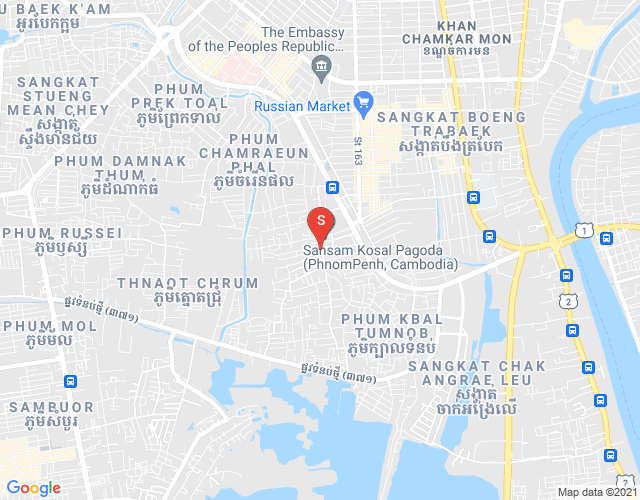 Boeung Tumpun分区, 棉芷区, 金边地图