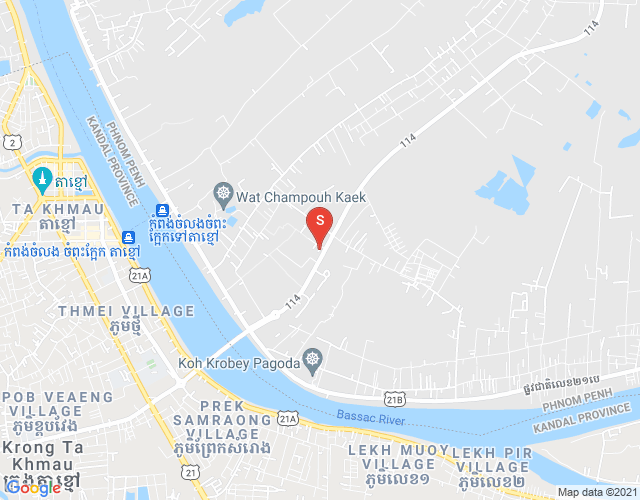 Mapa: Preaek Thmei, Chbar Ampov, Phnom Penh
