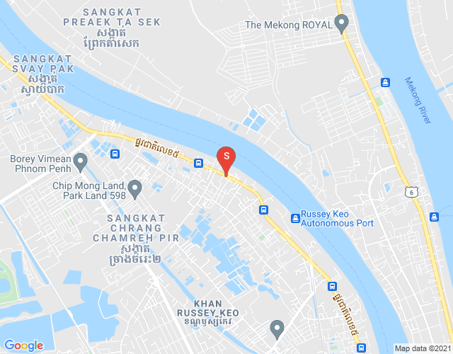 チュランチャムレ2, ルッセイケオ, プノンペンの地図
