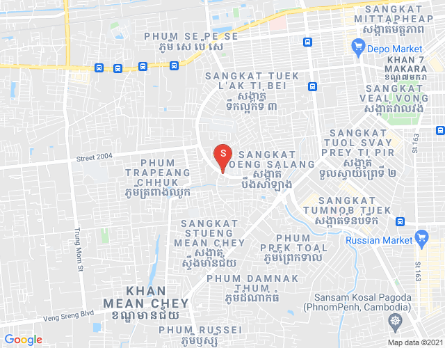 Tuek Thla屯, 森速区, 金边地图
