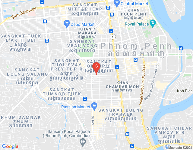 Map of BKK 2, Boeng Keng Kang, Phnom Penh