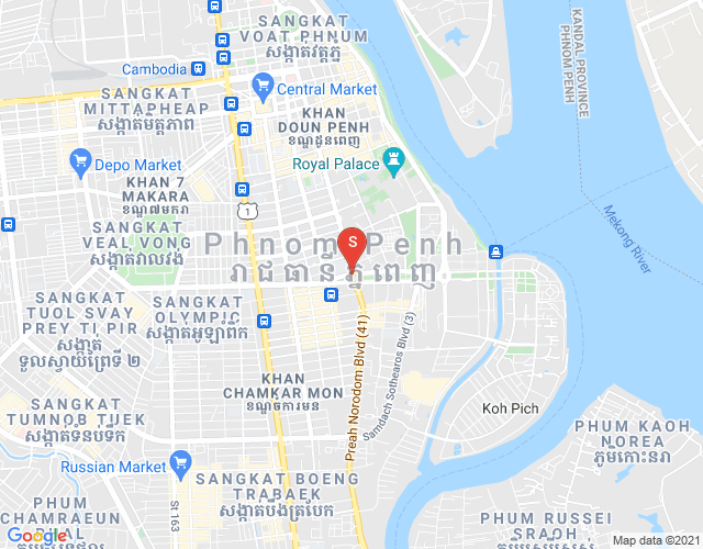 Mapa: Properties DaBest, BKK 1, Boeng Keng Kang, Phnom Penh