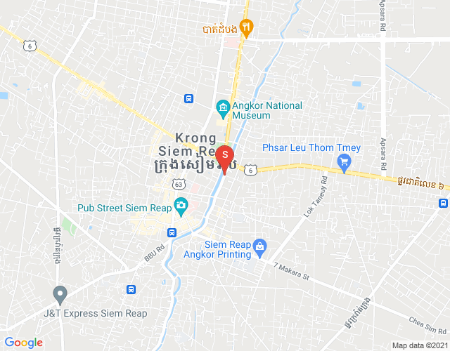 Mapa: Svay Dankum, Siem Reap