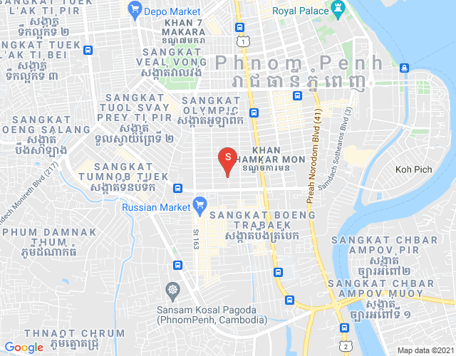 Map of BKK 3, Boeng Keng Kang, Phnom Penh