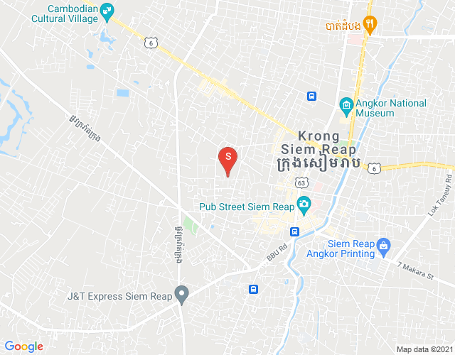Mapa: Svay Dankum, Siem Reap
