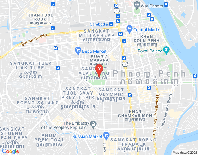 Carte de Properties Dabest, Veal Vong, 7 Makara, Phnom Penh
