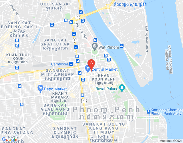 新街市1分区, 隆边区, 金边地图