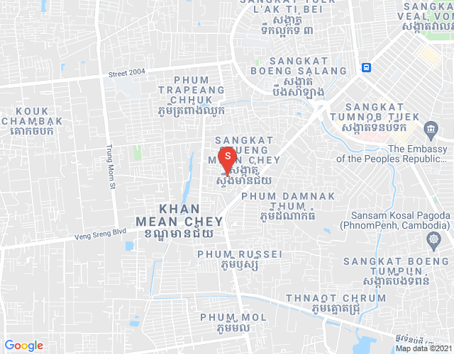 Stueng Mean chey 1镇, 棉芷区, 金边地图