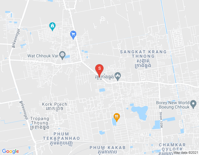 Krang Thnong分区, 森速区, 金边地图