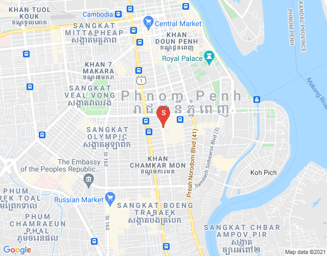 万景岗2分区（BKK2), 波哥堪, 金边地图