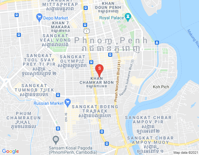 Map of BKK 1, Boeng Keng Kang, Phnom Penh