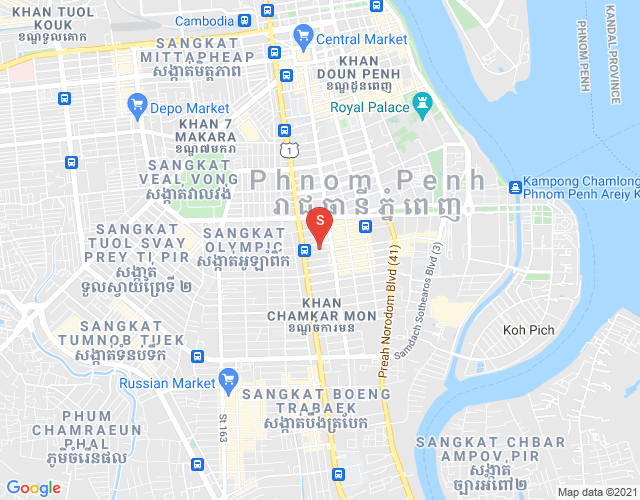 Map of BKK 1, Boeng Keng Kang, Phnom Penh