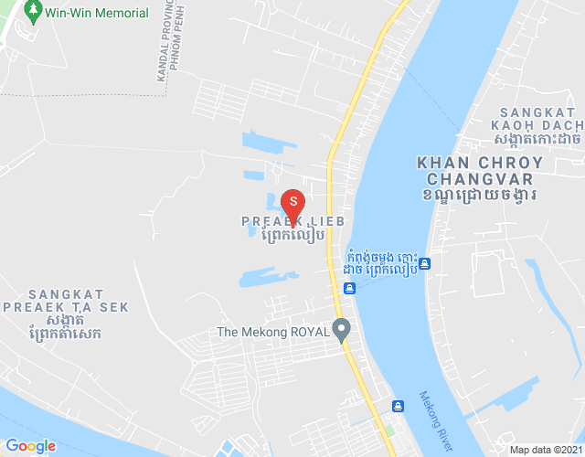 Map of Preaek Lieb, Chroy Changvar, Phnom Penh