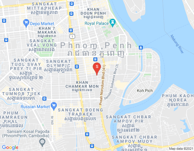 Mapa: BKK 1, Boeng Keng Kang, Phnom Penh