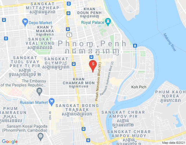 Mapa: BKK 1, Boeng Keng Kang, Phnom Penh