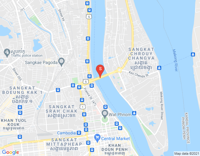 Mapa: Chroy Changvar, Phnom Penh