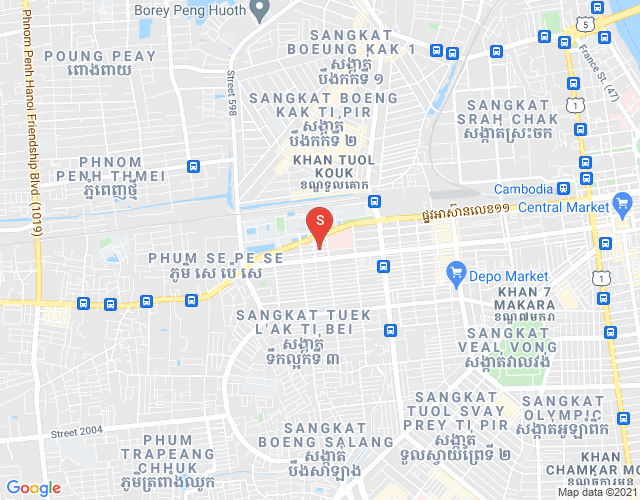 Mapa: Boeung Salang, Toul Kork, Phnom Penh
